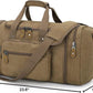 Canvas Duffle Bag for Travel 60L Duffel Overnight Weekend Bag(Coffee)