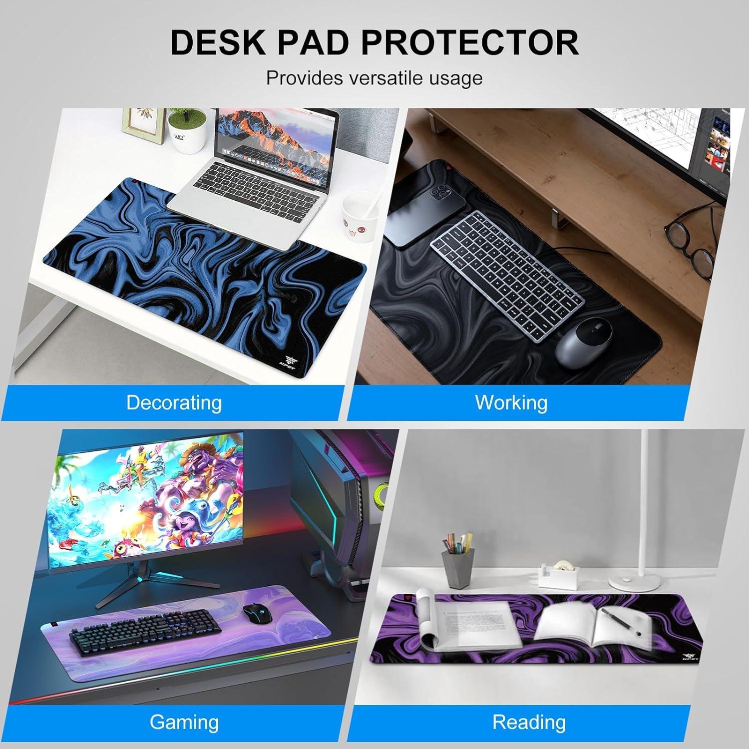 MP02-SP Gaming Mouse Pad, Cloth Mouse Pad, Anti-Slip Base, RGB Backlit, Stitched Edges, Water-Resistant, Optimized for Gaming Sensors, XL