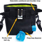 Dog Treat Pouch - Premium Training Treat Bag with Clicker and Collapsible Bowl for Dogs, Adjustable Waist and Shoulder Reflective Straps and Belt Clip, Ideal for Pet Obedience and Agility Training