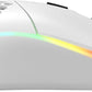 Model O Wired Gaming Mouse 67G Superlight Honeycomb Design, RGB, Pixart 3360 Sensor, Omron Switches, Ambidextrous - Matte White