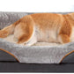 Large Memory Foam Dog Bed, Orthopedic Dog Bed & Sofa with Removable Washable Cover and Squeaker Toy as Gift