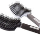 Boar Bristle Hair Brush Set – Curved and Vented for Wet and Dry Detangling Hair Brush for Women Long, Thick, Thin, Curly & Tangled Hair Vent Brush - Stocking Stuffers Gift Kit