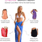 Sarong Wraps for Women Long Swimsuit Pareo Beach Wrap Skirt with Coconut Clip