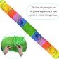 Cat Tunnel, Cat Tubes for Indoor Cats Collapsible Cat Play Toy for Puzzle Exercising Hiding Training and Running with a Red Fun Ball and 2 Holes (25&120Cm) (Colorful)