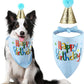 Dog Birthday Bandana Hat Scarf Party Supplies (Blue-Boy)