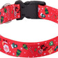 Christmas Dog Collar - Premium Adjustable Dog Collar for Small Medium Large Dogs (Christmas, S)