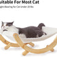 Cat Hammock, New Moon Cat Swing Chair, Elevated Cat Bed for Indoor Cats, Cat Furniture Gift for Cat or Small Dog, Upgrade White