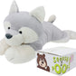 | Sqoosh2Poof Giant, Cuddly, Ultra Soft Plush Stuffed Animal with Bonus Interactive Surprise - 44" Husky