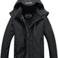 Men'S Waterproof Ski Jacket Warm Winter Snow Coat Hooded Raincoat