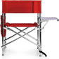 Sports Chair with Side Table, Camping Chair, Beach Chair, Camp Chair for Adults (Red)