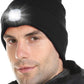 LED Lighted Beanie, Unisex Warm Knitted Hat, Rechargeable Headlamp Cap for Outdoors, Tech Gift for Men Dad Father Him