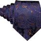 Classic Elegant Floral Men Ties Paisley Formal Woven Silk Necktie Set Pocket Suqare Cufflinks