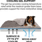 Cooling Gel Dog Bed for Large Dogs W/ Removable Washable Cover, for Dogs up to 95 Lbs - Berber & Suede Blanket Top Mattress - Gray, Jumbo/Xl