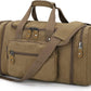 Canvas Duffle Bag for Travel 60L Duffel Overnight Weekend Bag(Coffee)