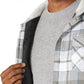 Men'S Long Sleeve Quilted Lined Flannel Shirt Jacket with Hood