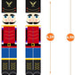 Christmas Nutcracker Banner Decorations Outdoor - 6.2Ft Solider Nutcracker Christmas Banner for Front Door Yard Porch Garden Indoor Kids Party