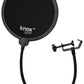 Yeti USB Microphone (Blackout) Bundle with Knox Gear Headphones and Pop Filter (3 Items)