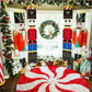 Christmas Nutcracker Banner Decorations Outdoor - 6.2Ft Solider Nutcracker Christmas Banner for Front Door Yard Porch Garden Indoor Kids Party