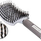 Boar Bristle Hair Brush Set – Curved and Vented for Wet and Dry Detangling Hair Brush for Women Long, Thick, Thin, Curly & Tangled Hair Vent Brush - Stocking Stuffers Gift Kit