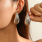 Chunky Vintage Gold & Silver Teardrop Earrings