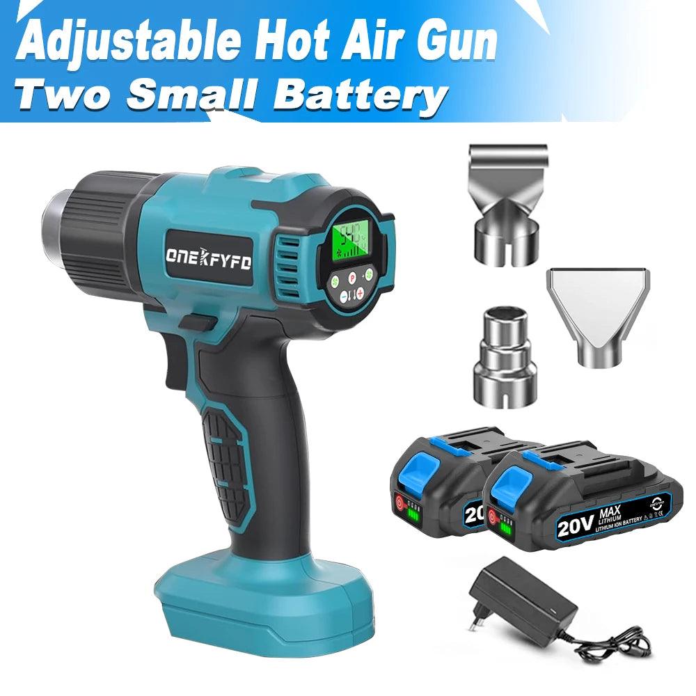 540℃ Cordless Heat Hot Air Gun 4 Gears Wind Speed LED Display Temperature Adjustment Cordless Heat Gun for Makita 18V Battery