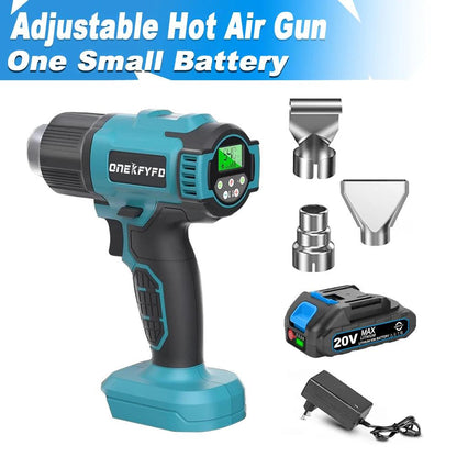 540℃ Cordless Heat Hot Air Gun 4 Gears Wind Speed LED Display Temperature Adjustment Cordless Heat Gun for Makita 18V Battery