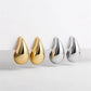 Chunky Vintage Gold & Silver Teardrop Earrings