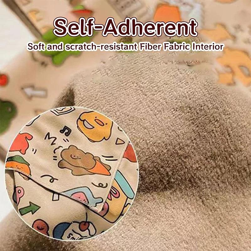 Cat Fixed Fabric Cartoon Printed Self-adhesive Anti Scratch Anti Bite and Escape Multifunctional Cat Wrap Fabric Pet Fixed Tool