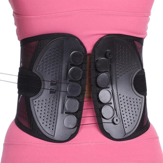 Rope Pulley System Breathable Waist Support Belt Back Pain Spine Decompression Brace Lumbar Disc Herniation Sciatica Women Men