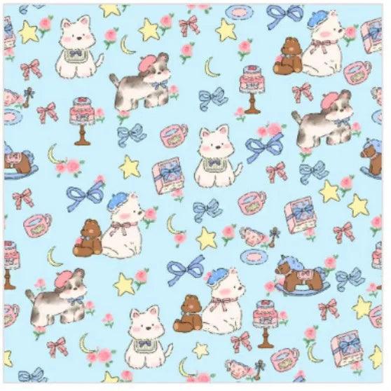 Cat Fixed Fabric Cartoon Printed Self-adhesive Anti Scratch Anti Bite and Escape Multifunctional Cat Wrap Fabric Pet Fixed Tool