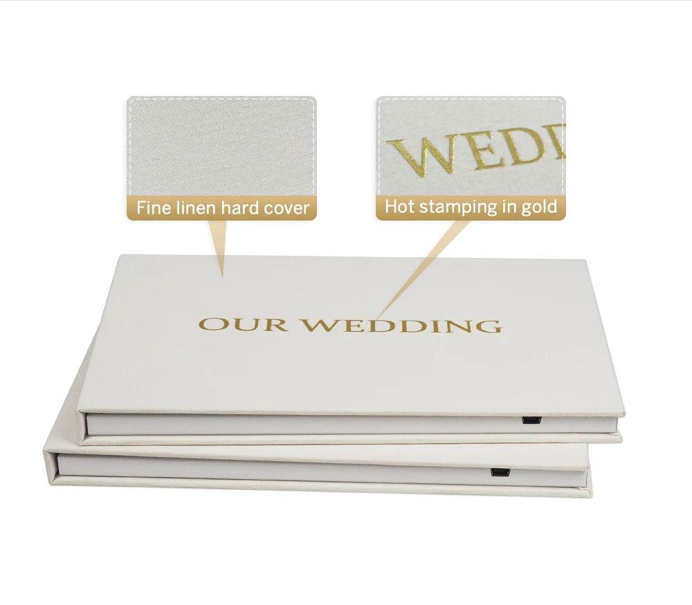 Luxury Linen Bound Wedding Video Book Wedding Video Album Up to 3 hours of video, 7” IPS Display, 4GB of memory & Rechargeab