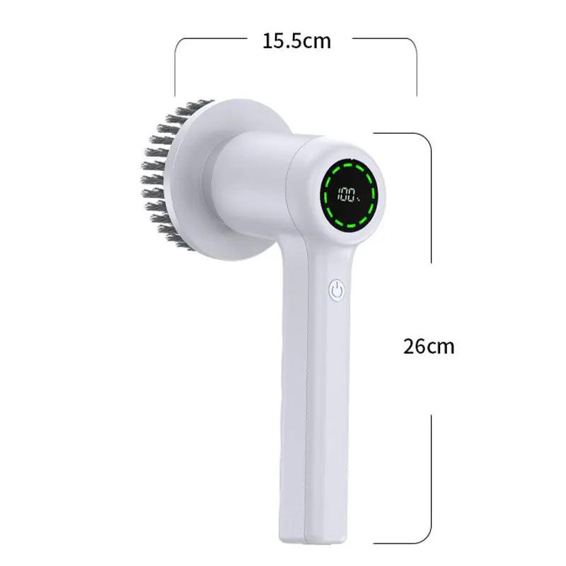 Electric Spin Scrubber With 5 Replaceable Brush Head Power  Electric Cleaning Brush Handheld Rechargeable Shower Scrubber