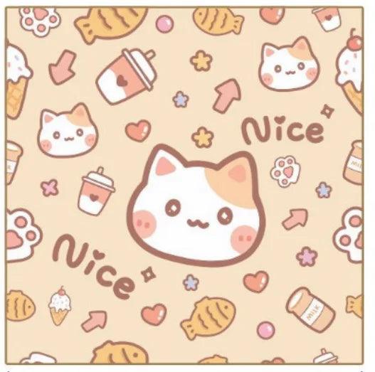 Cat Fixed Fabric Cartoon Printed Self-adhesive Anti Scratch Anti Bite and Escape Multifunctional Cat Wrap Fabric Pet Fixed Tool