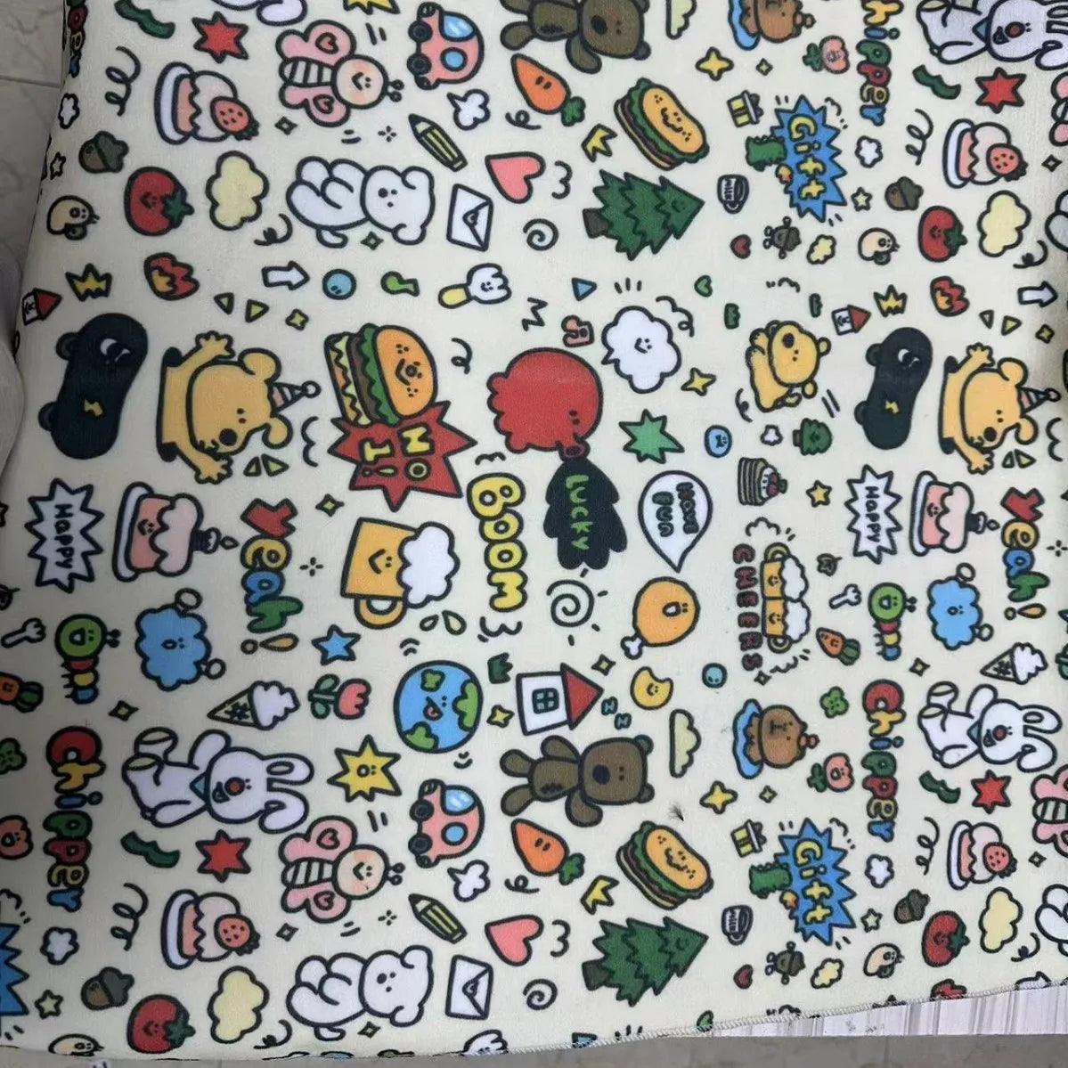 Cat Fixed Fabric Cartoon Printed Self-adhesive Anti Scratch Anti Bite and Escape Multifunctional Cat Wrap Fabric Pet Fixed Tool