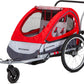 Joyrider Echo and Trailblazer Child Bike Trailer, Single and Double Seat Baby Carrier Options, Canopy, 16 or 20-Inch Air-Filled Tires, with Bug Screen & Weather Shield, Bike Attachment