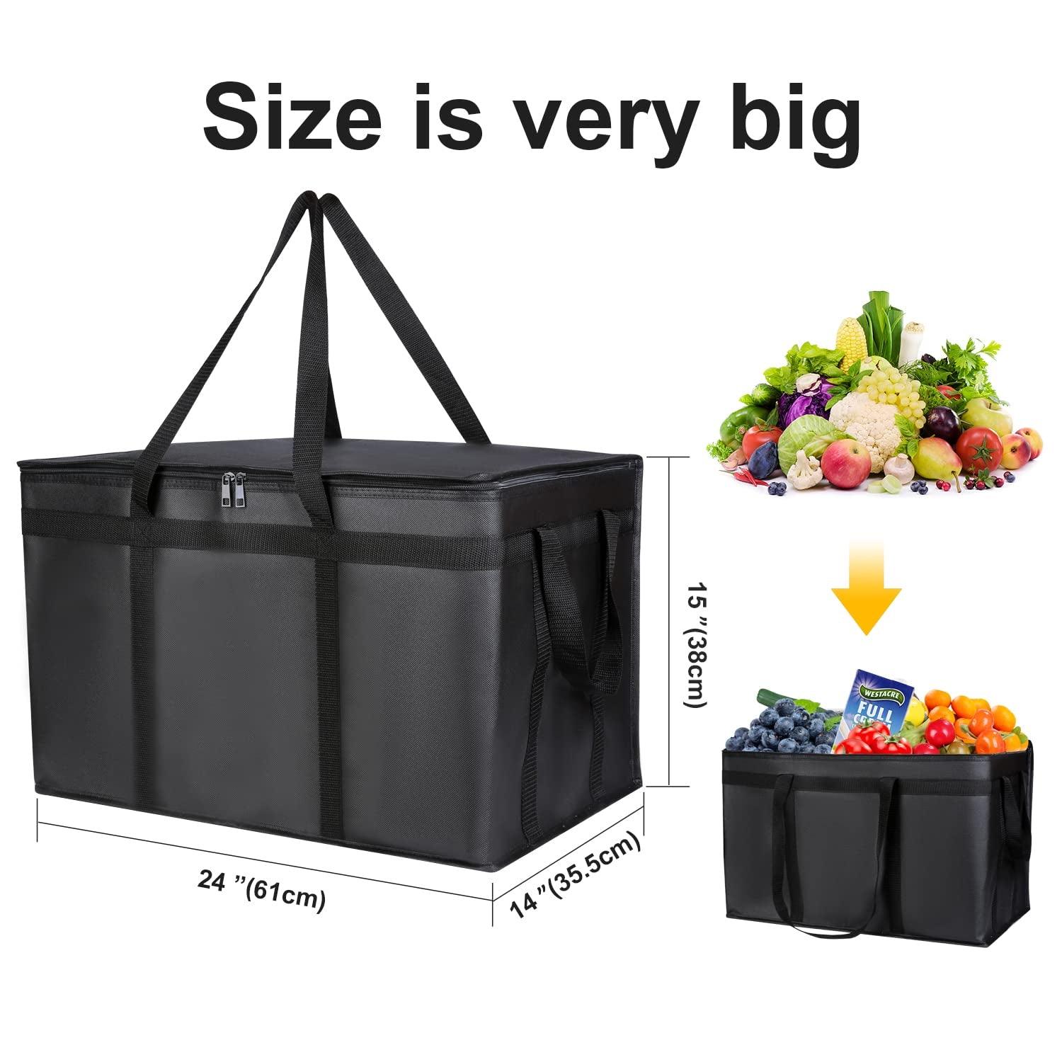 Catering Bag Doordash 22X14X13 3 Pack Insulated Food Delivery Bag Cooler Bags Keep Food Warm Therma Cooler Bags Therma Catering Shopper Accessories Hot