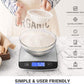 Digital Food Kitchen Scale, Small Scale for Food Weight Grams and Oz/Ounces, Kitchen Tools for Baking,Cooking,Meal Prep,Weight Loss, 1G/0.05Oz Precise Graduation,Easy Clean Stainless Steel