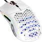 Model O Wired Gaming Mouse 67G Superlight Honeycomb Design, RGB, Pixart 3360 Sensor, Omron Switches, Ambidextrous - Matte White