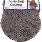 Shammy Dog Towels for Drying Dogs - Heavy Duty Soft Microfiber Bath Towel - Super Absorbent, Quick Drying, & Machine Washable - Must Have Dog & Cat Bathing Supplies | Grey 13X31