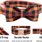 Dog Collar with Bow, Bowtie Dog Collar, Adjustable Fall Dog Collars for Small Medium Large Dogs and Cats