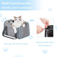 Expandable Cat Carriers Airline Approved, 16"X10"X9" Small Dog Carrier Soft-Sided Portable Washable Pet Travel Carrier with Two Extension for Kitten,Rabbit, Puppy, Small Animal