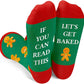 Funny Christmas Socks for Men, Holiday Socks Gingerbread Socks, Stocking Stuffers for Teen Secret Santa Gifts Christmas Gifts