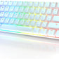 GK61 Mechanical Gaming Keyboard - 61 Keys Multi Color RGB Illuminated LED Backlit Wired Programmable for Pc/Mac Gamer (Gateron Optical Brown, White)