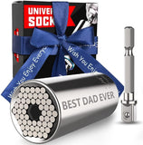 Gifts for Men Stocking Stuffers for Men Dad Christmas Gifts Universal Socket Tools Sets, Gifts for Dad Men BEST DAD EVER for Father Grandpa from Daughter Son Wife, Multitools 7-19Mm