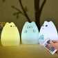 Cat Lamp,  Remote Control Silicone Kitty Night Light for Kids Toddler Baby Girls Rechargeable Cute Kawaii Nightlight , White , 4 Piece Set