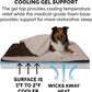 Cooling Gel Dog Bed for Large/Medium Dogs W/ Removable Washable Cover, for Dogs up to 55 Lbs - Berber & Suede Blanket Top Mattress - Espresso, Large