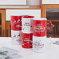 Red and White Funny Coffee Mugs with Star Handle Set of 6 -Large-Sized Mugs 14 Ounce Holidays Novelty Cups, Decorative DIY Cute Coffee Mugs-Hot Chocolate Gift Sets